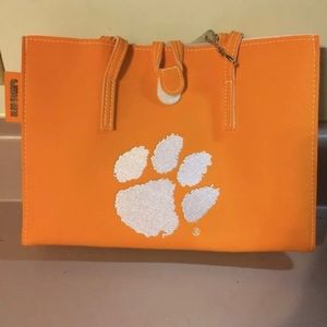 Clemson University Tigers Tote Handbag Purse NCAA New Tags